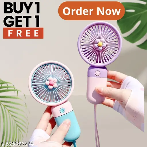 Portable USB Table Fan with 21 SMD LED Lights –