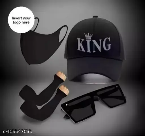 CAP KING BTS CAP SUNGLASSES OR HAND SILP MASK MAN & boys ( PACK OF 4 )