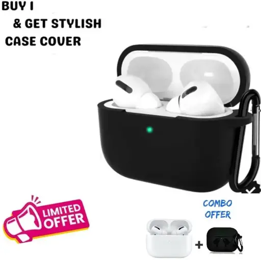earbuds Combo Pack with case wireless bluetooth earbuds (Truely wireless) Bluetooth Headset (White, Black, True Wireless)